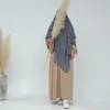 Ropa étnica Khimar Largo Tres Capas Gasa Alta Calidad Musulmán Headcover Modest Moda Oración Niqab Dubai Turco Hijab Islámico