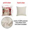 Nowy Merry Pink Snowman Santa Claus Home Sofa Poduszka Poduszka Dekoracja przyjęcia Birthday Party Dekoracja