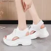 Sandallar Kadınlar Sıradan Mesh Nefes Alabilir Sport 2023 Yaz Moda Su Geçirmez Açık Ayak Toe Sneakers Ladies Platform Ayakkabıları Artı Boyut 41H2435