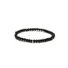 Strand Noter minimalistiska obsidian stenarmband män 4/6/8/10/12mm svart slät pärlär braslet yoga meditation smycken Brazalete
