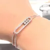 CLASSIQUE diseñador Pulsera Tobillera para mujer diamante Chapado en oro 18K 925 plata contador más alto Materiales avanzados joyería de lujo de diamantes con caja 004