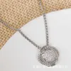 Designer David Yumans Yurma Jewelry Davids Square 11 mm Small Pendant Collier en acier inoxydable Chaîne Populse Classic Twisted Thread Pendant