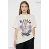 2023ss AB Lili Vrouwen Designer Tees Bings Mode Illustraties Katoen Print T-shirt Ronde Hals T-shirt Zomer Tops 910