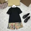 New kids tracksuits Three-dimensional pattern baby T-shirt set Size 110-160 CM Summer two-piece set boys t shirt and shorts 24Mar