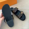 Designer sandalen luxe sandalen voor dames sandalen heren Bom Dia lederen sandaal Slipper Casual schoen zomer strand gladiator muilezels hasp Nieuwe dames platte glijbaan