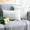 Poduszka Enipate 1 szt. Solidny kolor bawełniany lniana pokrywa nowoczesna kwiatowa fasel sofa sofa dekoracyjna dekoracje domu