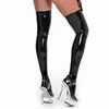 Vrouwen Sokken XXXL Plus Size Olie Glanzende Latex Kousen Hoge Kwaliteit PVC Wetlook Dij Sexy Lingerie Pole Dance Kousen