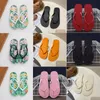 Designer Slippers Sandals Fashion Outdoor Plateforme Chaussures Classic Pinced Beach Shoes Alphabet Print Flip Flops Summer Flat Casual Shoes Gai-40