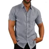 القمصان غير الرسمية للرجال قميص بلوزات القطن من الرجال للرجال للرجال.