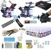 Complete Tattoo Kit 2 guns Immortal Color Inks Power Supply Tattoo Machines Needles Accessories Kits Permanent Makeup Kit5613823