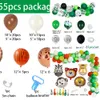 New Green Arch Garland Kit Animal Print Ball Jungle Safari Wedding Birthday Party Decoration Baby Shower Latex Balloon Chain