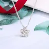 Projektant marki mody GRAFF LUXURY WOMEN's A HIGHALATY Jingge Flower Lotus Wszechstronny uczeń łańcuch rozciągliwy słodki naszyjnik żeński