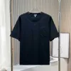 Mens Designer Tees Shirts High Version Lowe Brand Letter Mönster Casual kläder Bomull