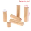 Opslagflessen 1PC Bamboe Lege Lipstick Tubes Hervulbare DIY Lip Tube Containers Cosmetische Gloss Deodorant Case Holder