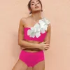 Sexy Bikinis Hohe Taille Ruffe Printe Bademode Frauen Badeanzug Push-Up Badeanzug 2023 Brasilianische Bikini Set Sommer Beachwear 240223