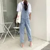 Women's Jeans Denim Jumpsuits Women Pant Woman High Waist Pants Wide Leg Clothing Blue Vintage Quality Fashion