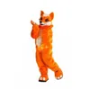 Costumes de mascotte professionnelle colorée longue fourrure fourrure renard loup Husky chien Fursuit mascotte adulte personnage de dessin animé tenue