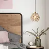 Pendellampor nordiska enkelt kreativt kreativt sovrum sovrum restaurang barn rum netto rött handgjorda kronkrona