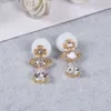 Designer Viviennes Westwoods Boucles d'oreilles Western Empress Dowager Boucles d'oreilles Lumière Luxe Exquis Zircon Boucles d'oreilles Design Exquis À La Mode Et Polyvalent Earri