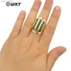 Pierścienie zespołowe WT-R413 WKT 2022 Naturalne kamienie szlachetne Pierścienie retro Pierścienie Natural Stone Luksusowe Pierścienie Pierścień Regulowany dla kobiet biżuteria imprezowa L240305