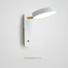 Vägglampa 2st moderna led inomhuslampor rotation justerbar knopp switch sconce trapp fixtur hall grönt ljus