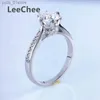 Anneaux de bande 0.5CT 1CT Moissanite bague pour femmes cadeau d'anniversaire réel 925 argent Sterling VVS 5MM 6.5MM laboratoire diamant bijoux fins Test passé L240305