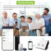 WIFI Smart Stopcontact US Stekker Outlet 10A Stroomverbruik Touch Schakelaar Draadloze Afstandsbediening Werk met Alexa Thuis 240228