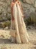 Платье без рукавов Halter Maxi Summer Dress для женского модного рулона пляж Длинный халат 2022 Элегантный Слип.