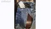 メンズジーンズマルチポケットメンズリッピングスキニー破壊された擦り切れたスリムフィットデニムパンツカジュアルホールジッパーノスタルジックブルーパンツ240305