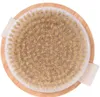 Brosse de Massage ronde en poils de sanglier naturels, Circulation de la Cellulite, SPA, poignée en bambou, douche, brosse corporelle, Massage du dos, 589QH