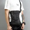 Мужская поясная поясная сумка, сумка на бедро, мотоциклетный мотоциклист, нейлоновая парусиновая сумка в стиле милитари, мужская сумка через плечо, поясная сумка на пояс, 240223