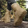 Outdoor Shoes Sandals Hiking boots men tactical boots men combat boots for men work safety shoes Black shoes tacticas size 47 YQ240301