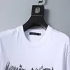 T-shirt designerski T-shirt T-koszulka z monogramem nadrukiem krótkim rękawem na sprzedaż luksusowe męskie odzież hip hopowa azjatycka rozmiar 0142