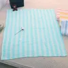 Koce bawełniany koc dziecięcy urodzony childdle dziecięcy ręcznik kąpielowy barwiony kolorowy pasek pieluchy klasa 6 -warstwowa guza miękka gazą