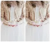 Bling bling lantejoulas manga longa rosa ouro lantejoulas jaquetas de noiva encolher de ombros formal casacos de casamento de alta qualidade boleros casamento accessor4874460