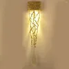 Lampada da parete Nordic LED Oro per la decorazione domestica Soggiorno Sala da pranzo Camera da letto Luci da comodino Apparecchi di illuminazione per interni