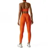 Kvinnors träningsdräkter Yoga Set Gym klädsel Sportkläder Yoga Set Womens Fitness Jogging Nylon Track Suit Bh and Leg Sportswear S-XL J240305