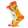 Women Socks Men Creative AB Asymmetrical Aotton Fashion Personality Trend Cartoon Couple Funny Daily Big Size Sox