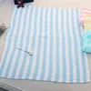 Blankets Cotton Baby Blanket Born Swaddle Children Bath Towel Yarn Dyed Color Stripe Diapers Class 6 Layer Combed Gauze Soft