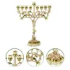 Candle Holders Tree Shape Table Decor Menorah Candlelight Holder Alloy Modern Candlestick