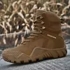 Sapatos ao ar livre sandálias homem botas táticas ao ar livre sapatos de caminhada para homens anti-deslizamento deserto combate botas do exército masculino camuflagem sapatos táticos quentes yq240301