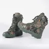 Scarpe da esterno Sandali Uomo Stivali da trekking da esterno Moda Sport Army Green Camouflage Jungle Off-road Boots Antiscivolo Scarpe da neve Resistenti all'usura YQ240301