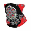 Bandanas Style Kabyle bijoux Bandana hiver cache-cou femmes coupe-vent enveloppement visage écharpe randonnée tapis marocain motif guêtre bandeau