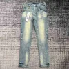 Ksubi Designer Jeans Purple Jean Mens Rise Elastic Mens Clothing Tight Skinny Jeans Designer Fashion 837