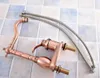 Bathroom Sink Faucets Antique Red Copper Faucet Single Handle Basin Mixer Tap Bath Brass Vessel Water Nsf835