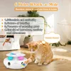 INKZOO 4-en-1 jouets interactifs pour chats d'intérieur automatique 6 trous souris Whack-A-Mole flottant papillon piste balles USB 240226