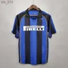 Finales des maillots de football 2009 MILITO SNEIJDER ZANETTI Maillot rétro Etoo Football 01 Djorkaeff Baggio ADRIANO MILAN 08 Inters Zamorano uniformesH2435