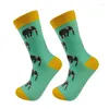 Chaussettes amusantes pour femmes, japonais, coréen, Harajuku, dessin animé cheval, créatif, Streetwear, mode heureuse, printemps et automne