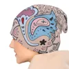 Berets Paisley Boho Ornament Vector Stylish Stretch Knit Slouchy Beanie Cap Multifunction Skull Hat For Men Women