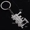 Schlüsselanhänger 10PCS Neuheit Schmuck Geschenk Mode Lokomotive Auto Schlüsselbund Legierung Schlüsselring Kreative Charme Metall Schlüssel Halter Keyfobs Souvenirs J052